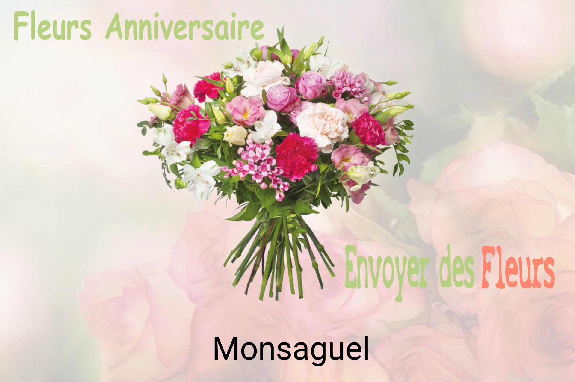 Bouquet de fleurs d’anniversaire livré à Monsaguel