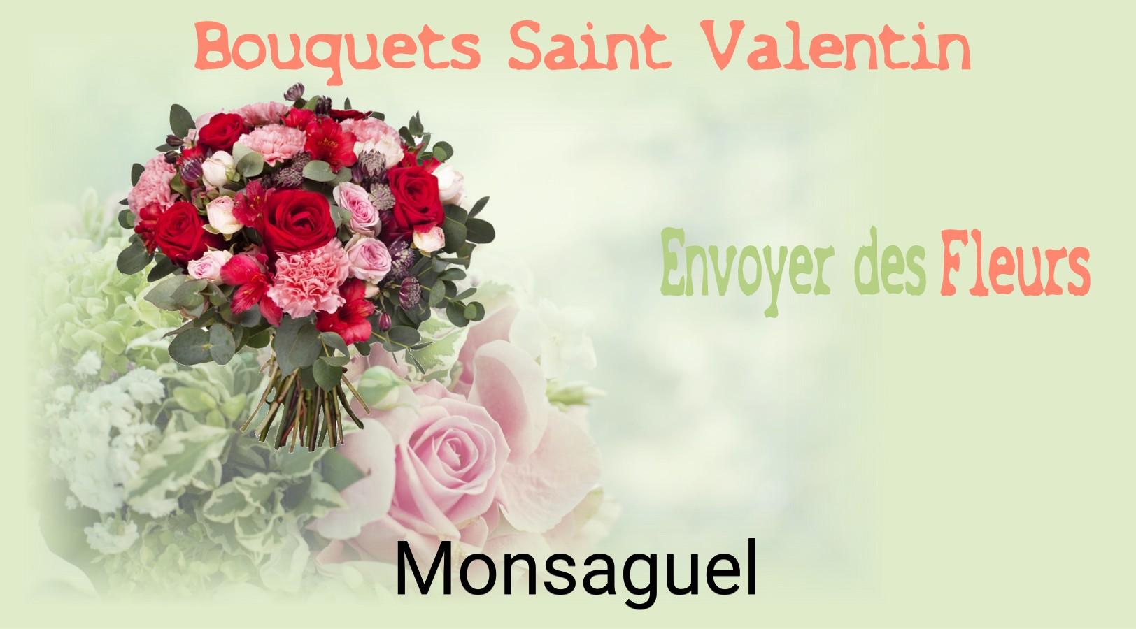 Roses de Saint-Valentin livrées à Monsaguel